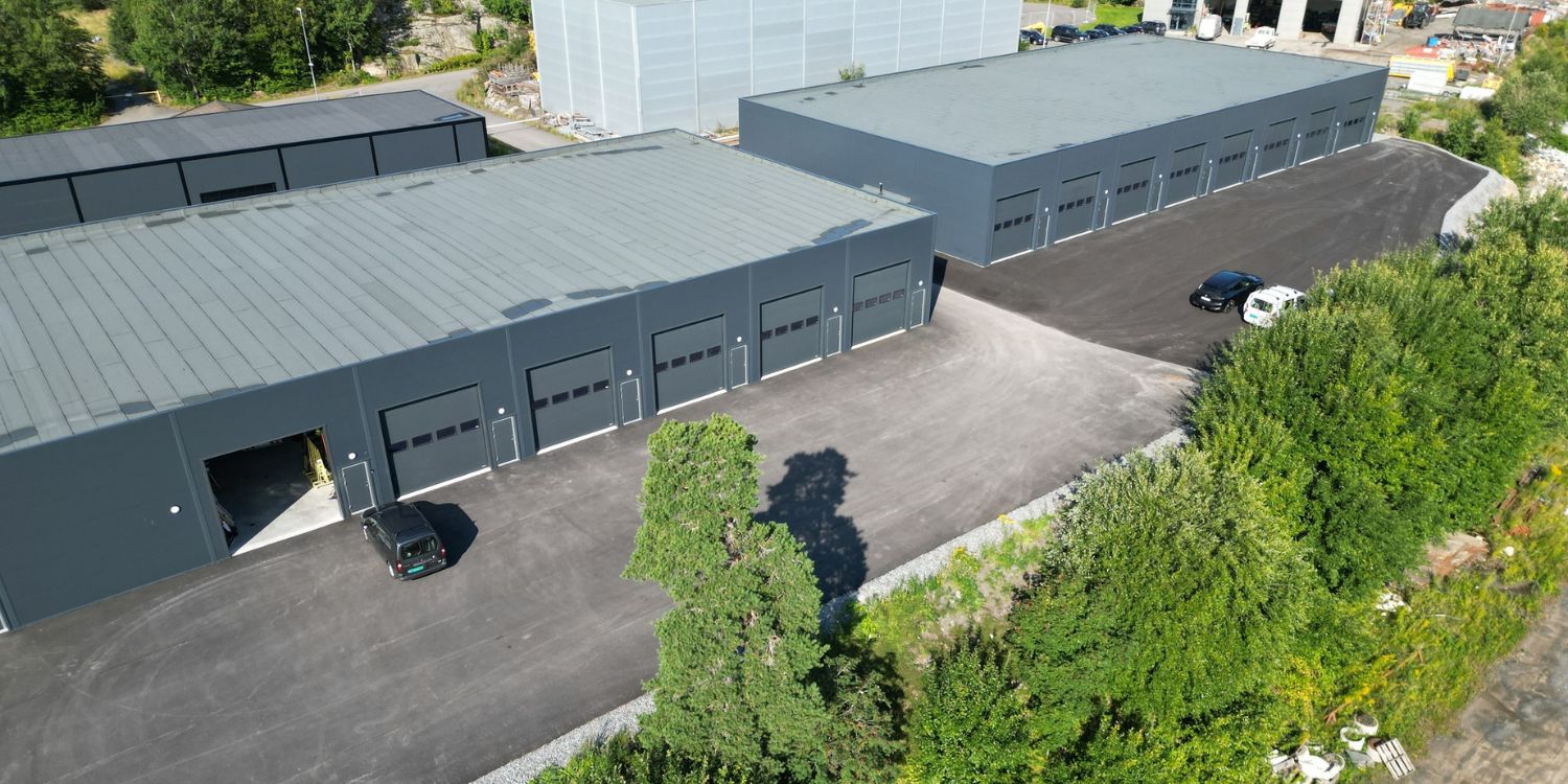 Hegdalringen trinn 2 ferdige bygg sett ovenfra.