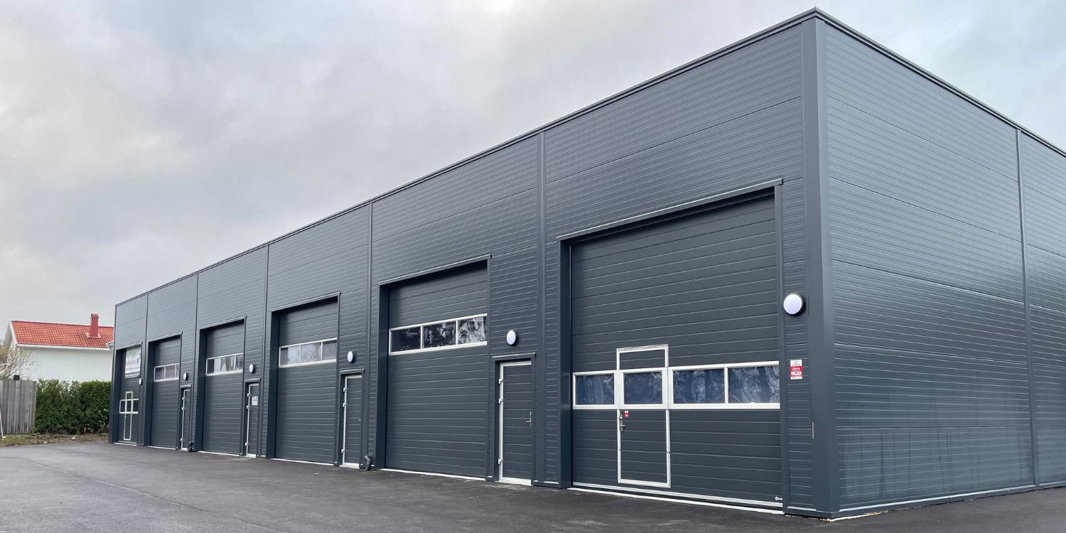 Lagerseksjonsbygg Lundekroken Heistad ferdig bygg.
