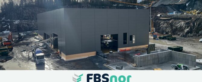 FBSnor er snart i mål på stålbygget som skal bli det nye mottak og håndteringssenteret til Frano AS i Oslo